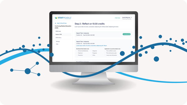 Website Image - StatPearls Page - Alternating Content Module - StatPearls Continuing Education Computer Mockup